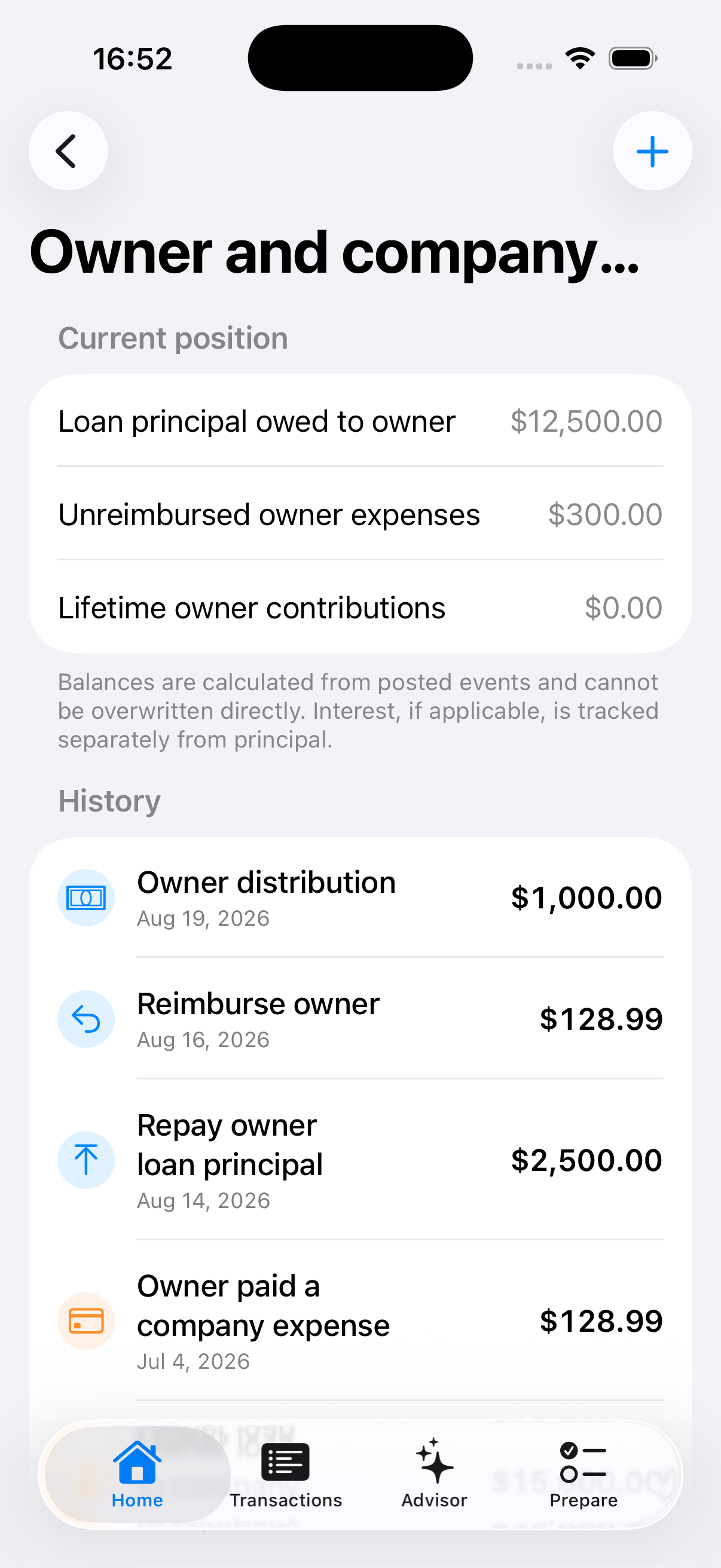 LLC Finance financial overview in English